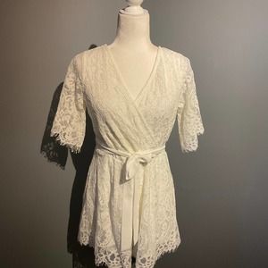 Ash & violet lace romper size large